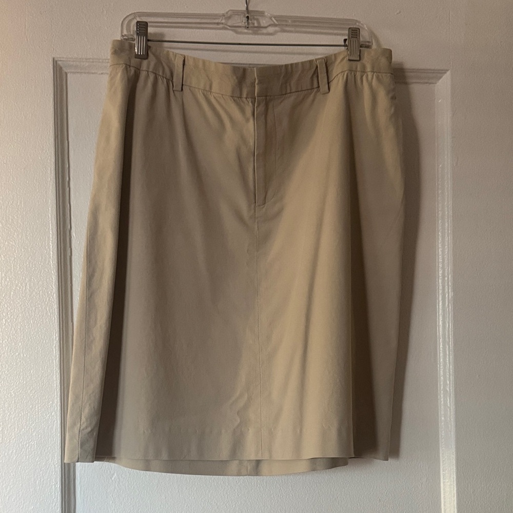 Banana Republic Beige A-Line Skirt
